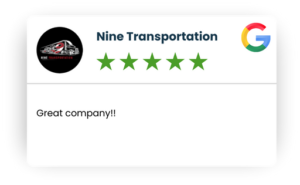 Customer Reviews on Google