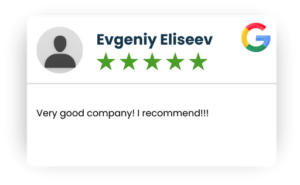 Our Customer Feedback on Google