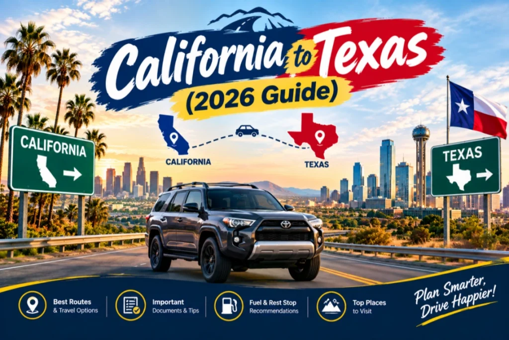 California to texas shipping