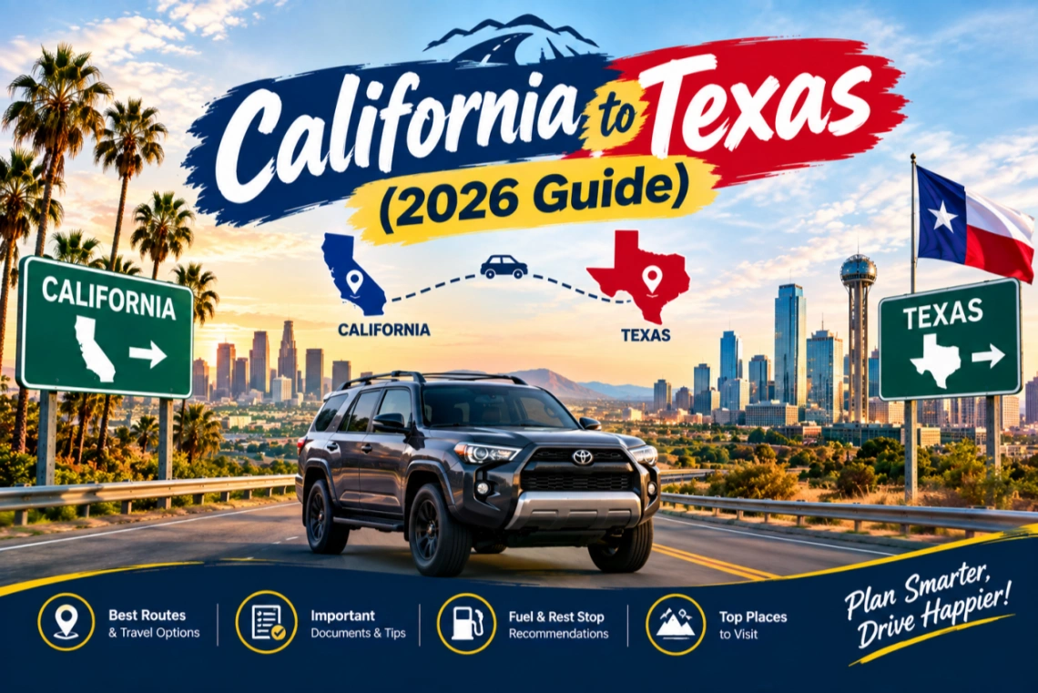 California to texas shipping
